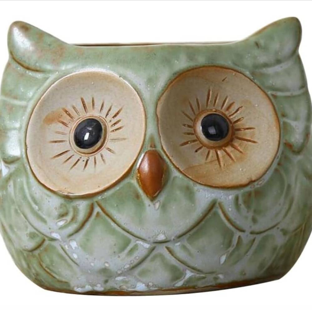 Pot De Fleur Céramique Hibou Mignon MCBOSON - Image 1