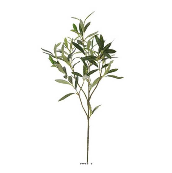 Branche d'olivier artificiel H 70 cm L 25 cm - Image 2