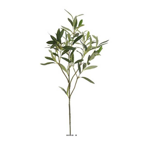 Branche d'olivier artificiel H 70 cm L 25 cm - Image 1