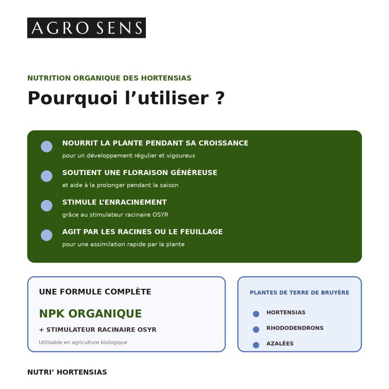 Nutri Hortensias - Engrais liquide pour hortensias - 500 ml (250 litres de préparation) - Image 2