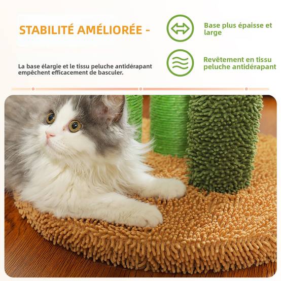 Arbre à Chat Cactus Lot de 3 Marron (XL) PAWZ Road - Image 5