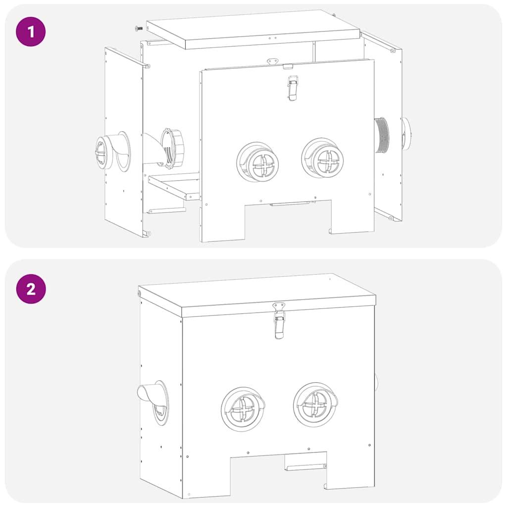 Mangeoire Poule Galvanisée Durable Extérieur 20kg Argent - ComfortXL Outdoor Living - Image 8