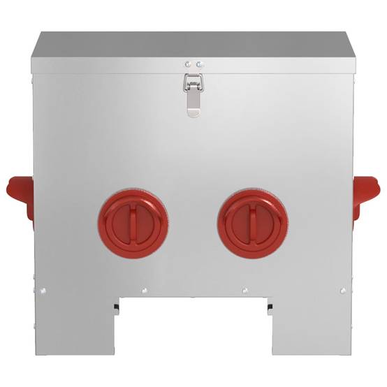 Mangeoire Poule Galvanisée Durable Extérieur 20kg Argent - ComfortXL Outdoor Living - Image 4