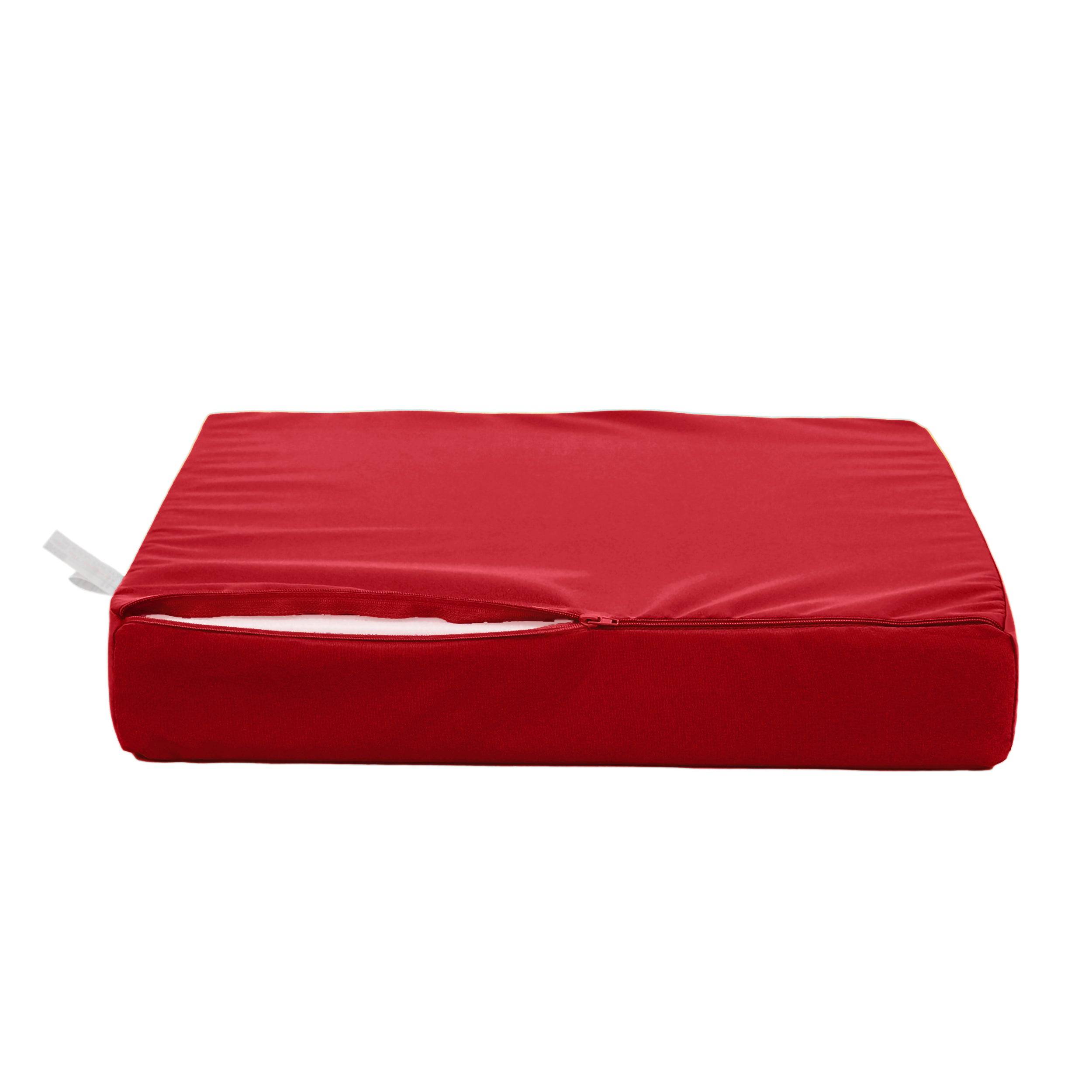 Coussins pour salon de jardin déhoussable 50x60cm Rouge - Déco arts - Image 7