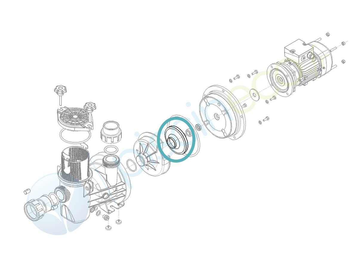 Hydroswim - Turbine Ø 120 x 6 pour pompe Série HPS150 - Hydroswim