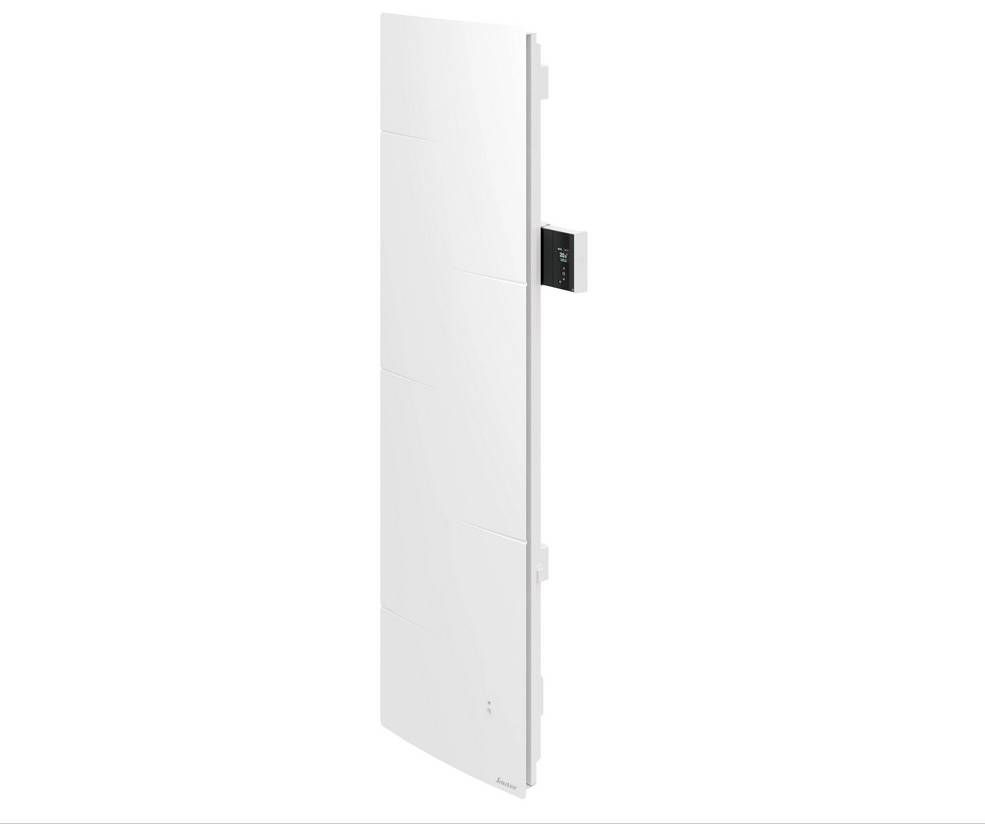Radiateur électrique à inertie  MALAO AUTO vertical blanc 1500W - connecté SAUTER - Image 3
