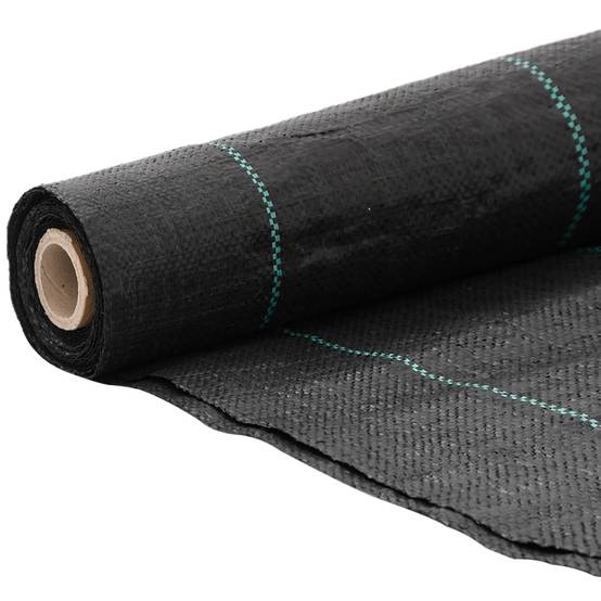 Toile de Paillage 60g/m² Anti-Mauvaises Herbes pour Jardin Potager Allée 4x50 m Noir - ComfortXL Outdoor Living - Image 3