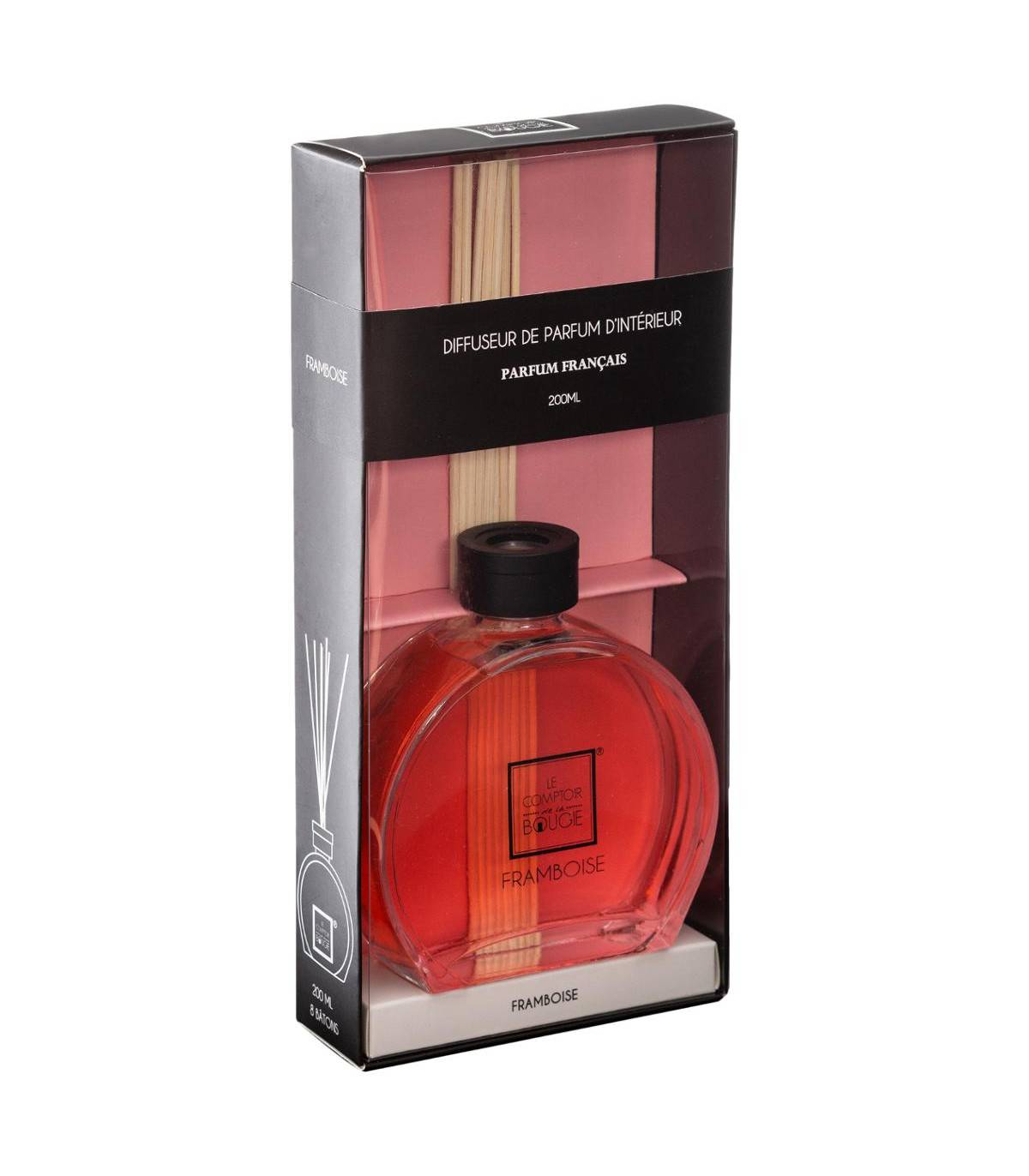 Diffuseur de parfum Framboise 200 ml avec 8 Bâtonnets - Image 2