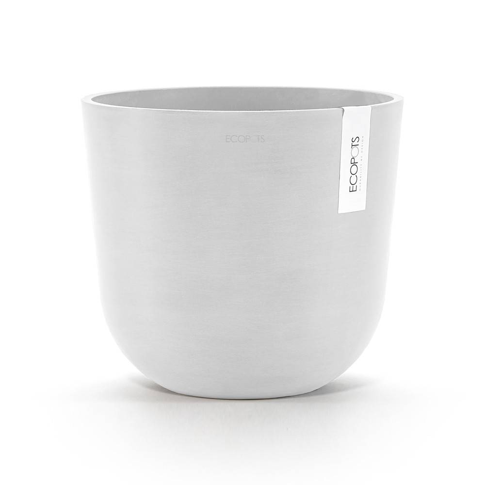 Ecopots - Pot Rond Oslo 25 Blanc Pur - Ø 25 x H. 21,8 cm - 7,7 L ECOPOTS - Image 2