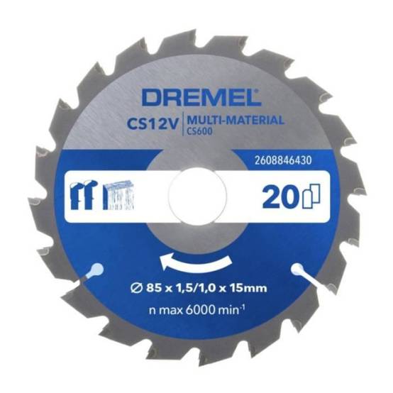 Lame multi-matériaux pour scie circulaire CS600 - DREMEL Blueprint - Image 1