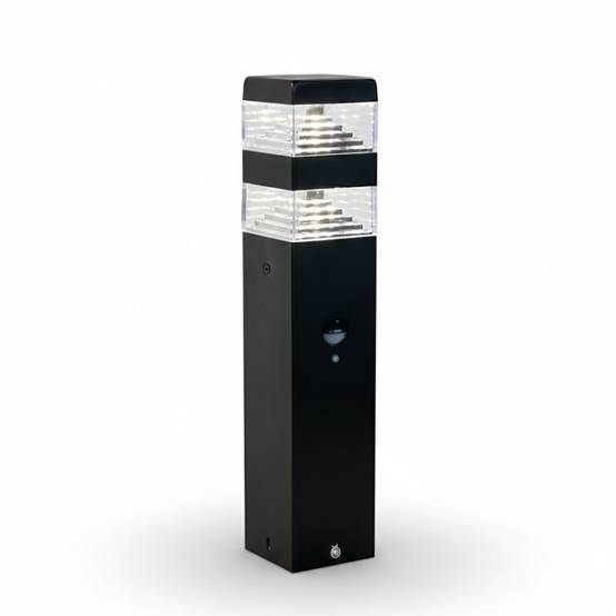 Borne extérieure Pyramide 1000 lumens avec détecteur - Image 1