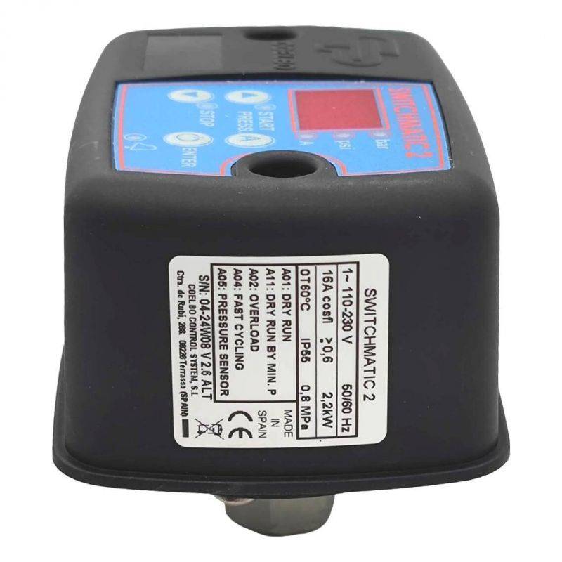 Pressostat électronique SWITCHMATIC2 avec protection manque d'eau - 0 à 8 bars - 16A - Image 5