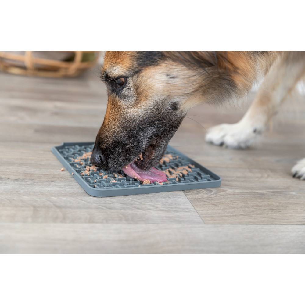 Trixie - Assiette à lécher Lick'n'Snack 20 x 20 cm gris pour chien - Image 2