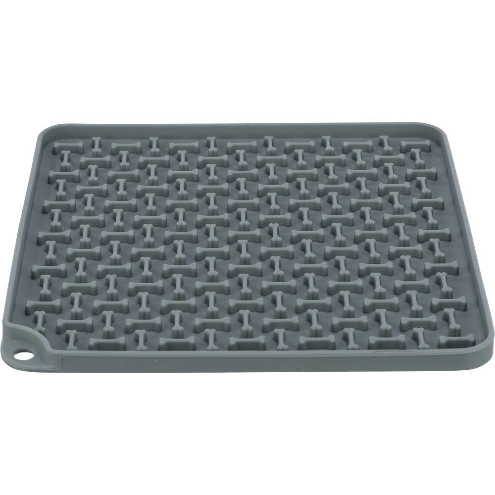 Trixie - Assiette à lécher Lick'n'Snack 20 x 20 cm gris pour chien - Image 1