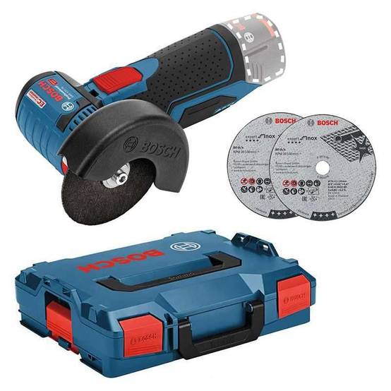 Bosch - Meuleuse GWS 12V -76V-EC Ø76 mm - BOSCH - Sans batterie, ni chargeur - 3 Disques - L-Boxx - 06019F2003 - Image 1