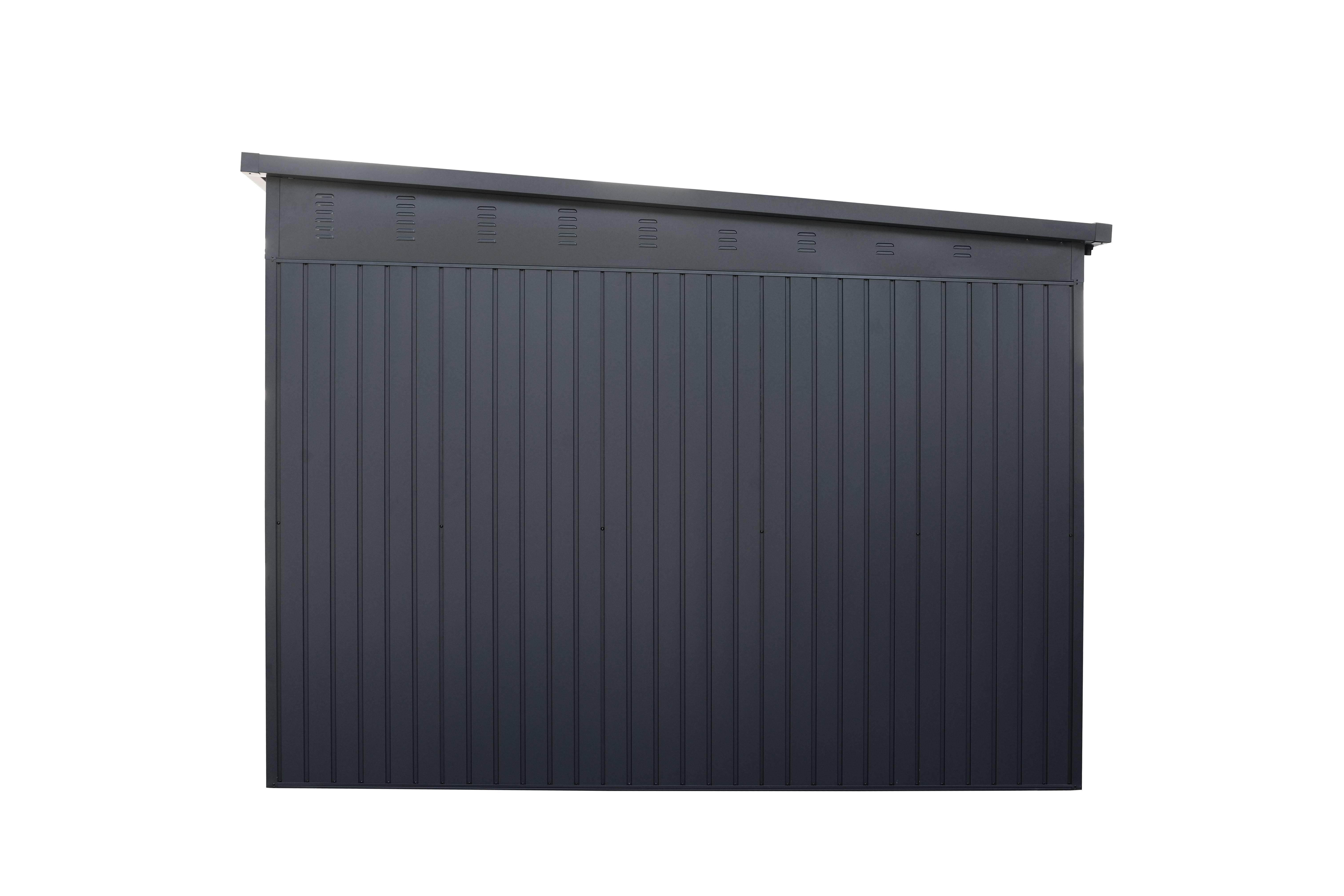 ABRI METAL 2,50x2,00 TECHPROTECT® 4,95M² GRIS - Image 4
