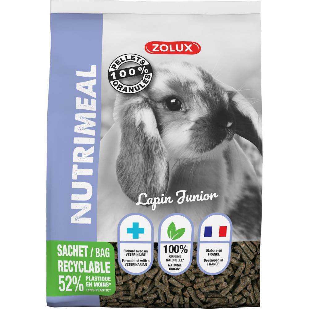 Zolux - zolux - Granulés lapin nain junior nutrimeal - 800g. - Image 4