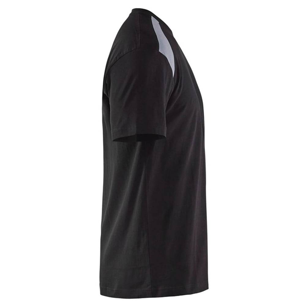 T-shirt Blaklader bicolore Noir Epaules Grises XL - Image 3