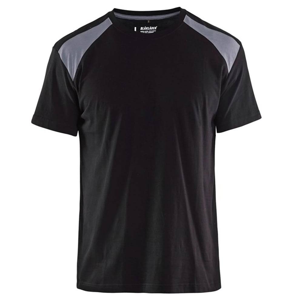 T-shirt Blaklader bicolore Noir Epaules Grises XL - Image 1
