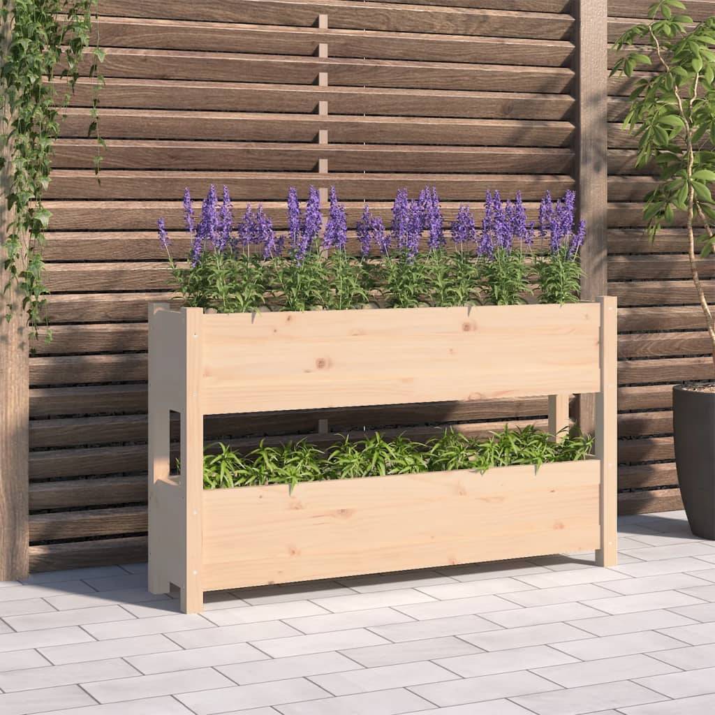Vidaxl - Jardinière 112x25x66 cm Bois massif de pin vidaXL 823927 - Image 1