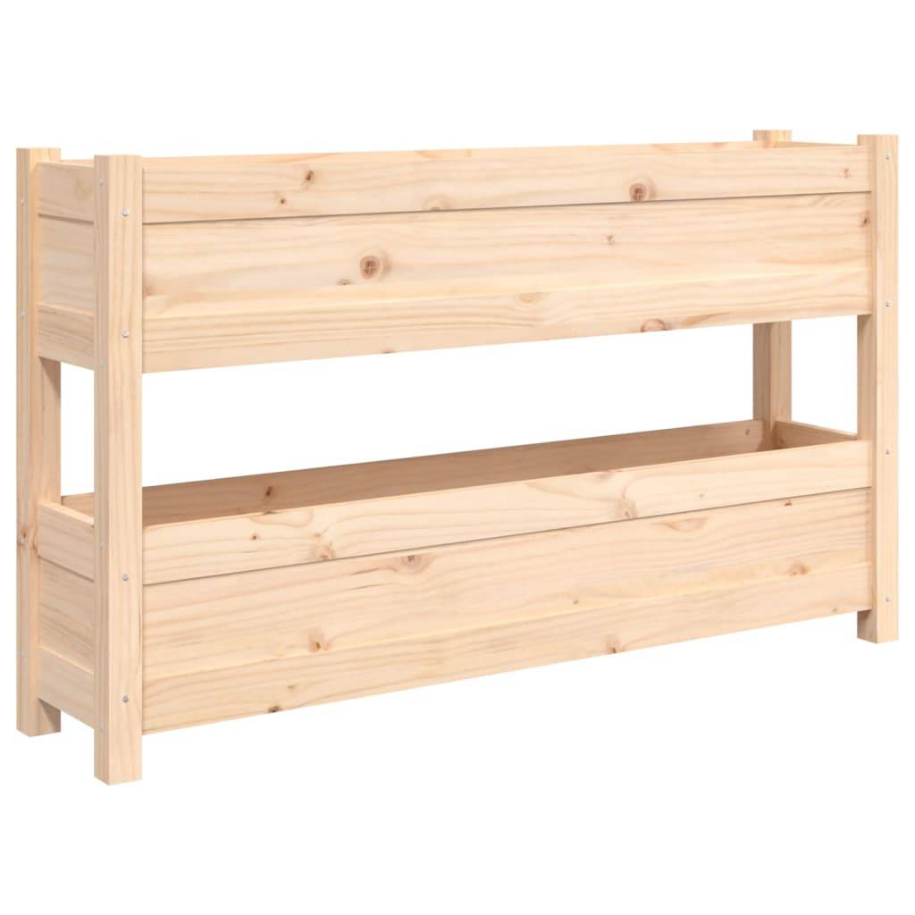 Vidaxl - Jardinière 112x25x66 cm Bois massif de pin vidaXL 823927 - Image 2