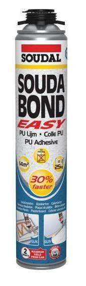 Mousse-colle PU Soudabond Easy Gun orange 750ml  - SOUDAL - 121734 - Image 1