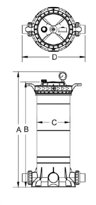 Filtre à cartouche Freeflo PENTAIR 18,6m² - 18m³/h - PAC-050-1015 - Image 2