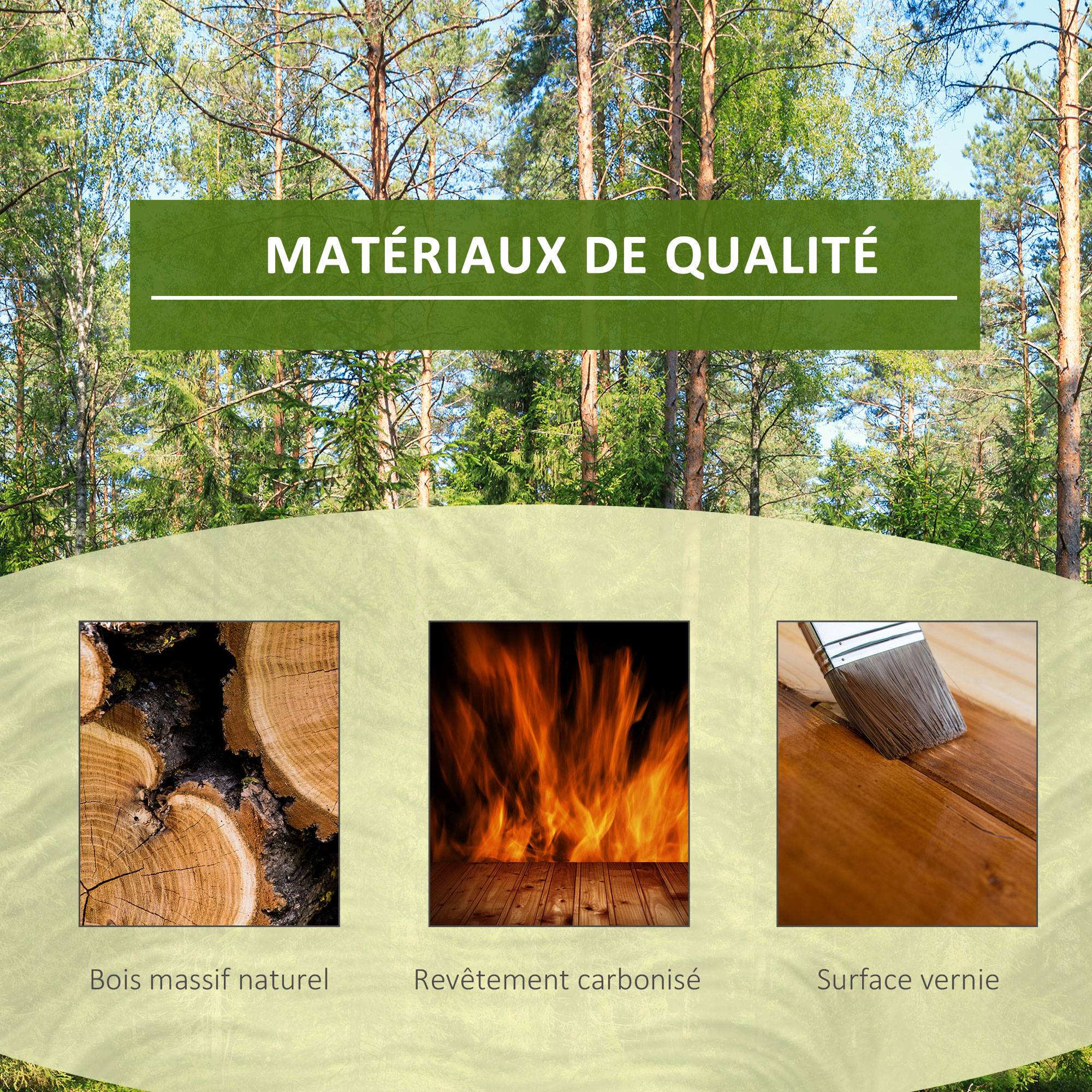 Étagère à Fleurs en Bois de Sapin Supports de Pots Porte Plante 5 tablettes Ornement Petites barrières 60 x - Image 8