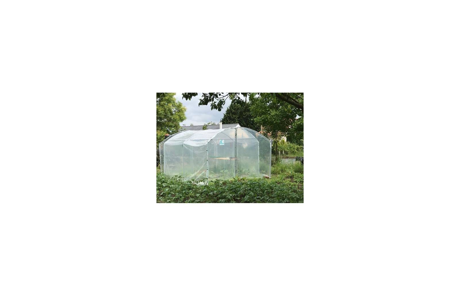 Serre tunnel de jardin - 13,5m² - 3 x 4,5 m - pieds droits - haute résistance à petit prix - LES SERRES TONNEAU - Image 5
