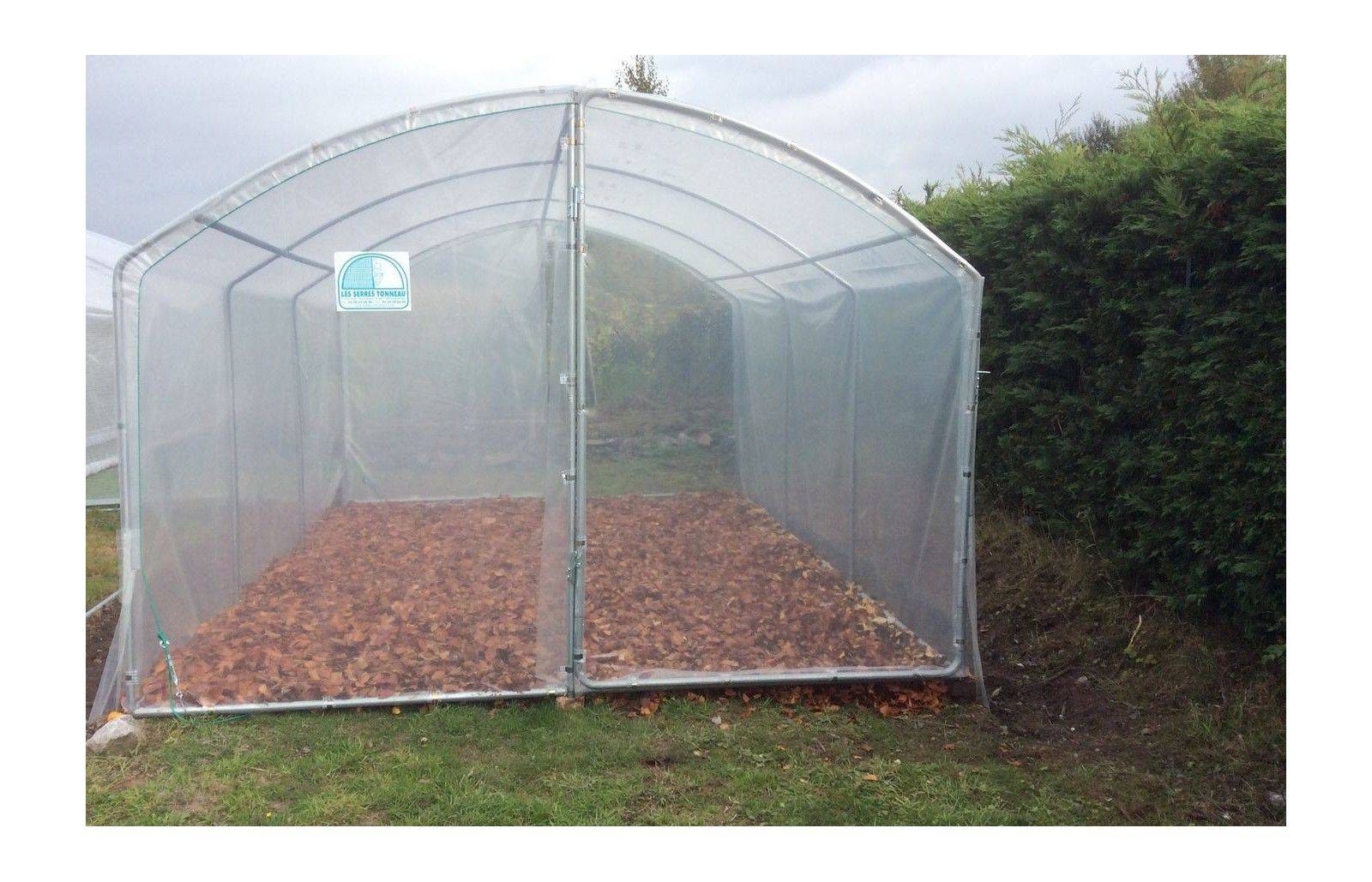 Serre tunnel de jardin - 13,5m² -  3 x 4,5 m - pieds droits - haute résistance à petit prix - LES SERRES TONNEAU - Image 10