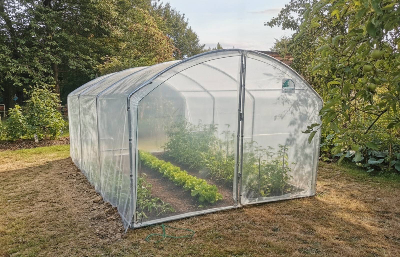 Serre tunnel de jardin - 13,5m² - 3 x 4,5 m - pieds droits - haute résistance à petit prix - LES SERRES TONNEAU - Image 1