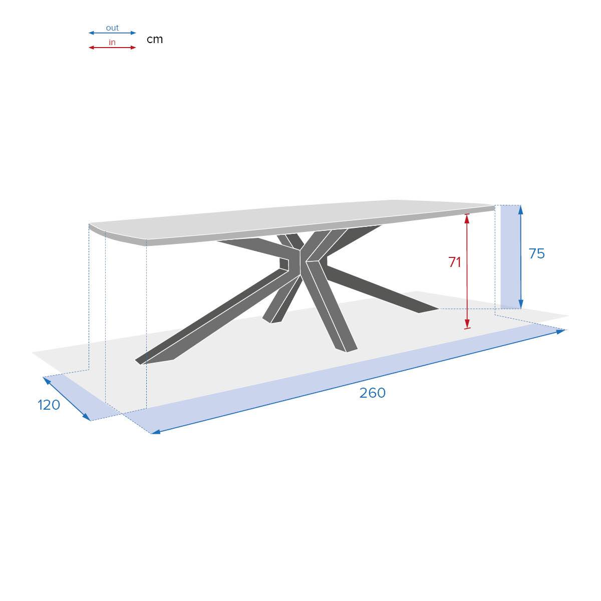 Hesperide - Table de jardin "Limaya" 10 places en acacia Hespéride - Image 6
