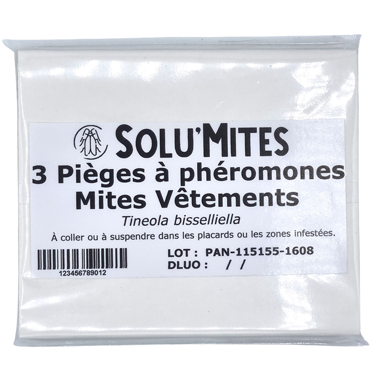 SOLUMITES-Pièges Phéromones pour Teignes du vêtement-Lot 3 pièges - Image 2