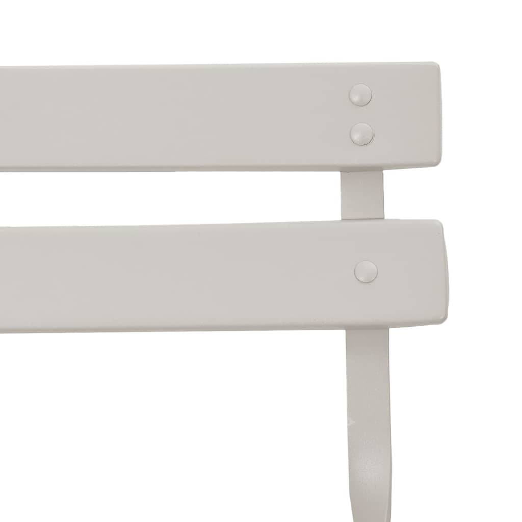 Chaise bois composite 2 places métal beige 42 x 46 x 82 cm - Prolenta premium p360.6 - Image 9