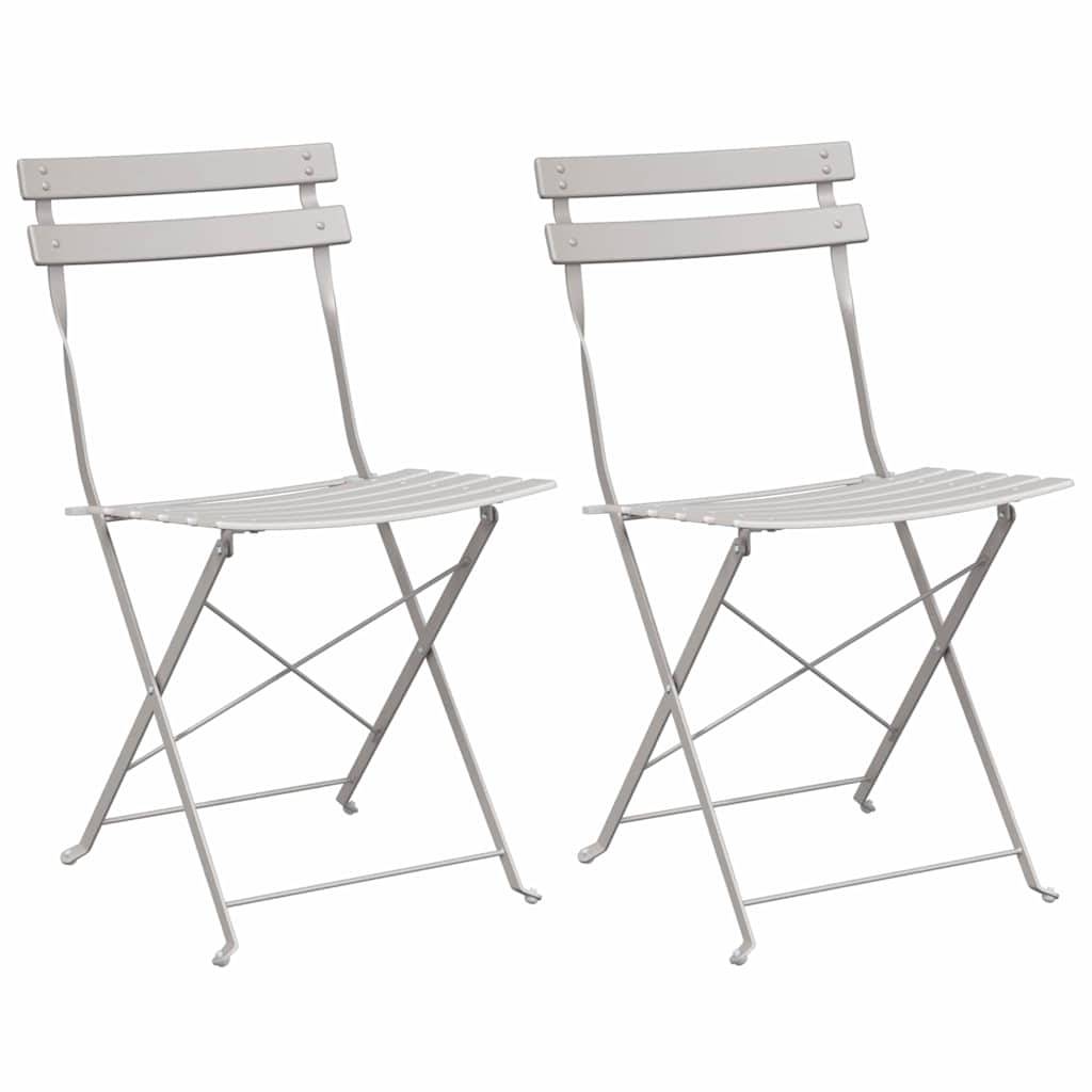 Chaise bois composite 2 places métal beige  42 x 46 x 82 cm  - Prolenta premium  p360.6 - Image 1