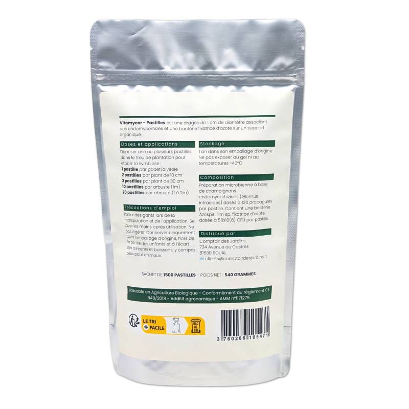 VitaMycor - Mycorhizes et Bactéries en pastilles - Agro Sens - Sachet 1500 Pastilles - Image 2