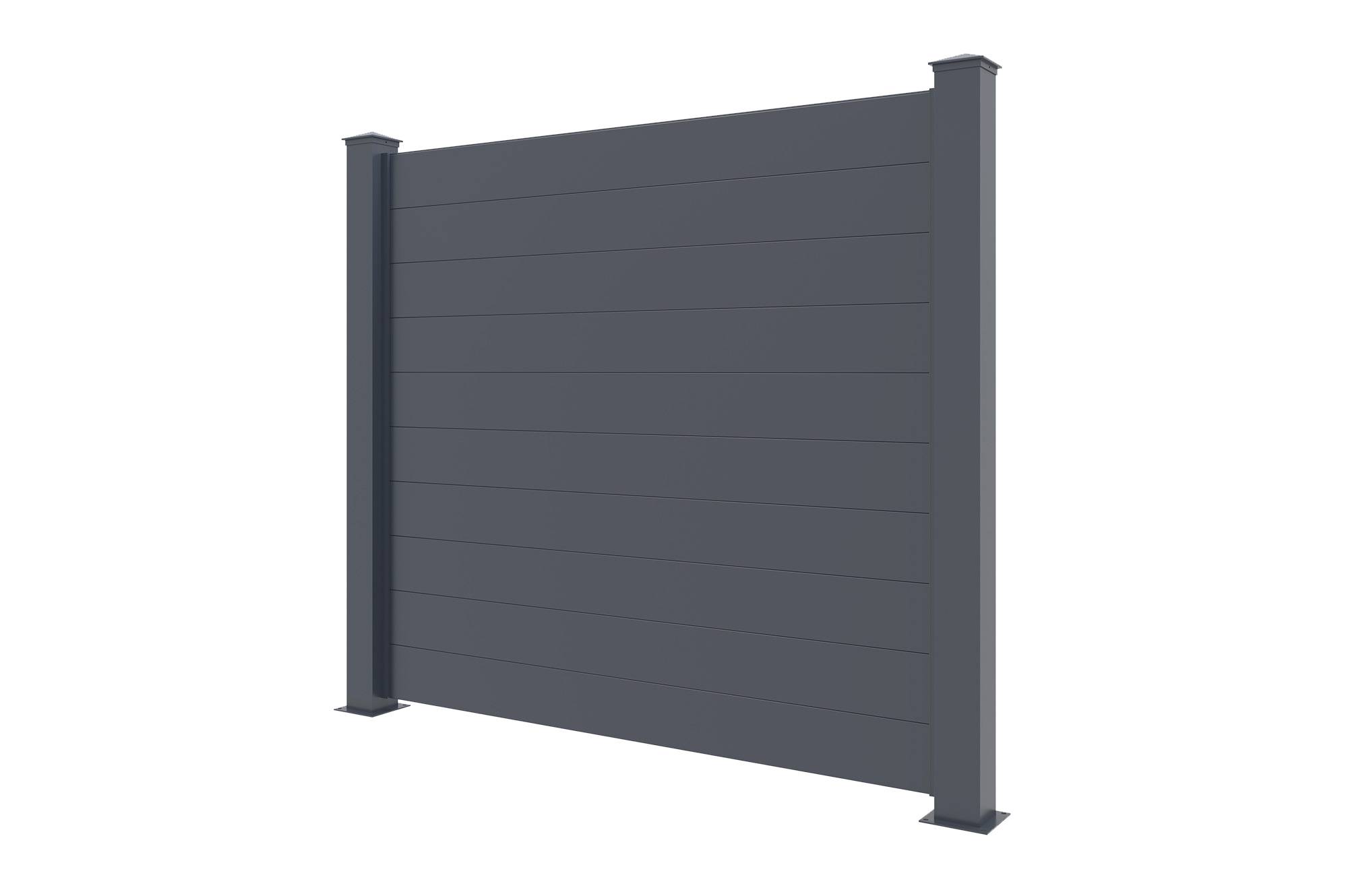 Casanoov Lot de 2 kits de clôture aluminium NIESEN H.170 cm - kits complet 3.8m - Image 3