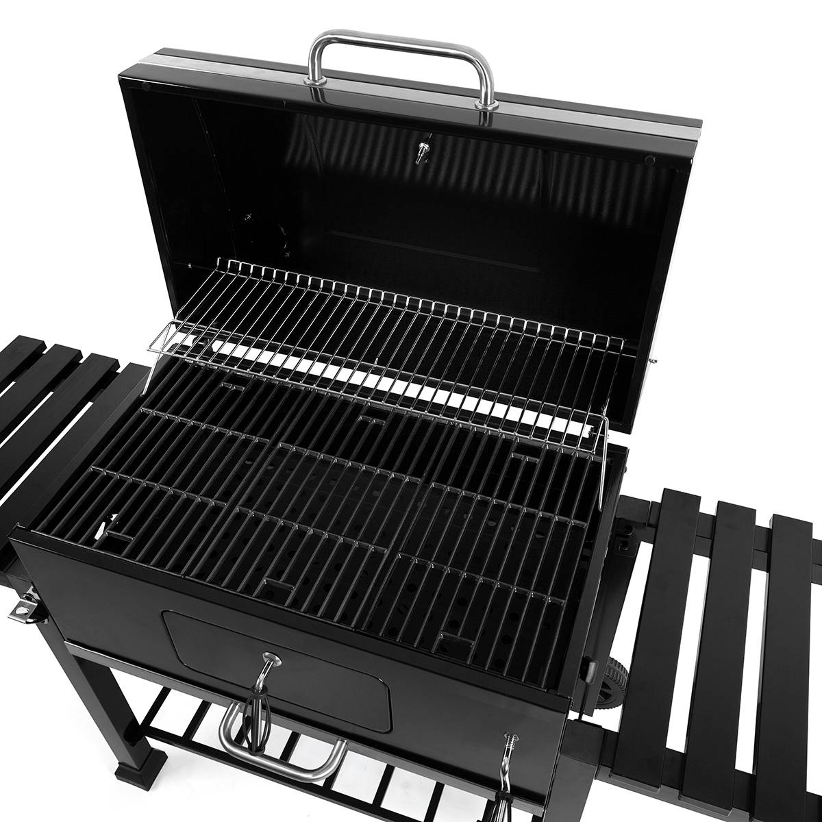 Barbecue charbon large grille 77 × 42 cm, ventilation réglable – Charcoal Chef XL – Patton - Image 7