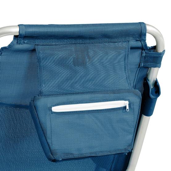 Oviala - Lot de 2 fauteuils clic clac des plages en polyester bleu lazuli Clic Clac des plages - Oviala - Image 5