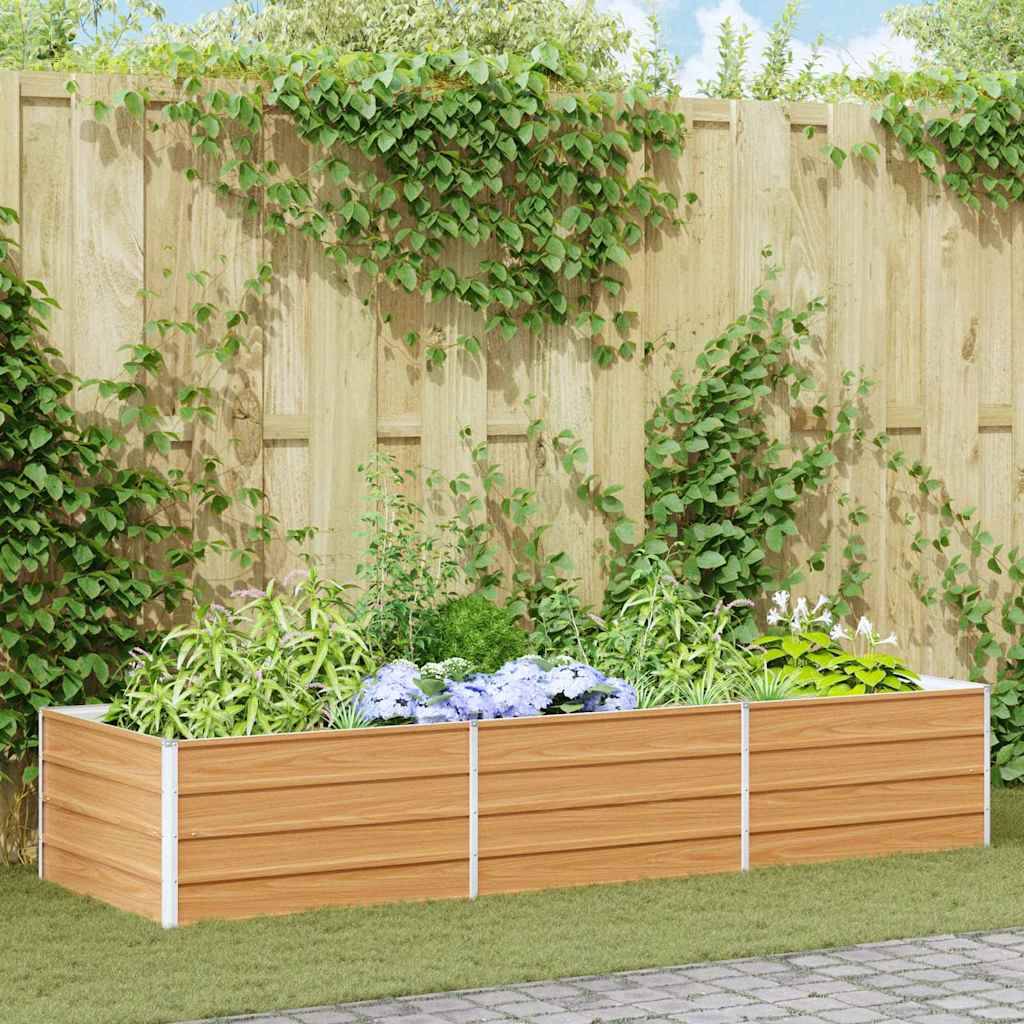 Prolenta Premium - Jardinière acier marron 240 x 80 x 45 cm - Prolenta premium p344.3 - Image 2