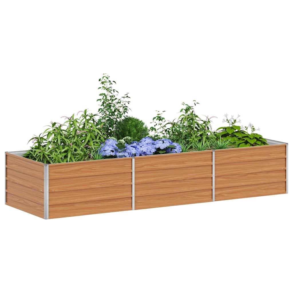 Prolenta Premium - Jardinière acier marron  240 x 80 x 45 cm  - Prolenta premium p344.3 - Image 3