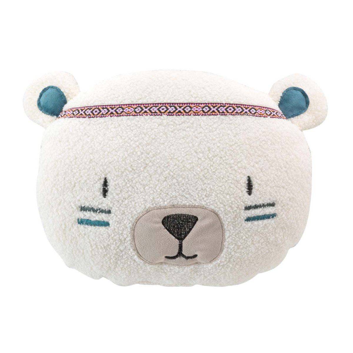 Coussin Déco Enfant "Igloo" 30x30cm Blanc - Image 1