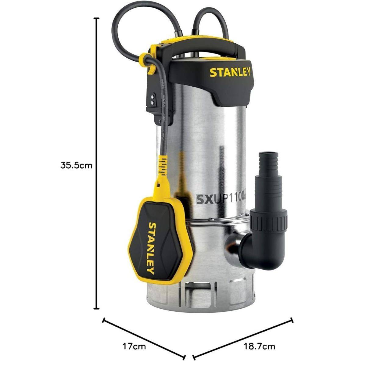 stanley - Stanley - Submersible Pump - Stainless Steel - Dirty Water - 1100 W - Image 7