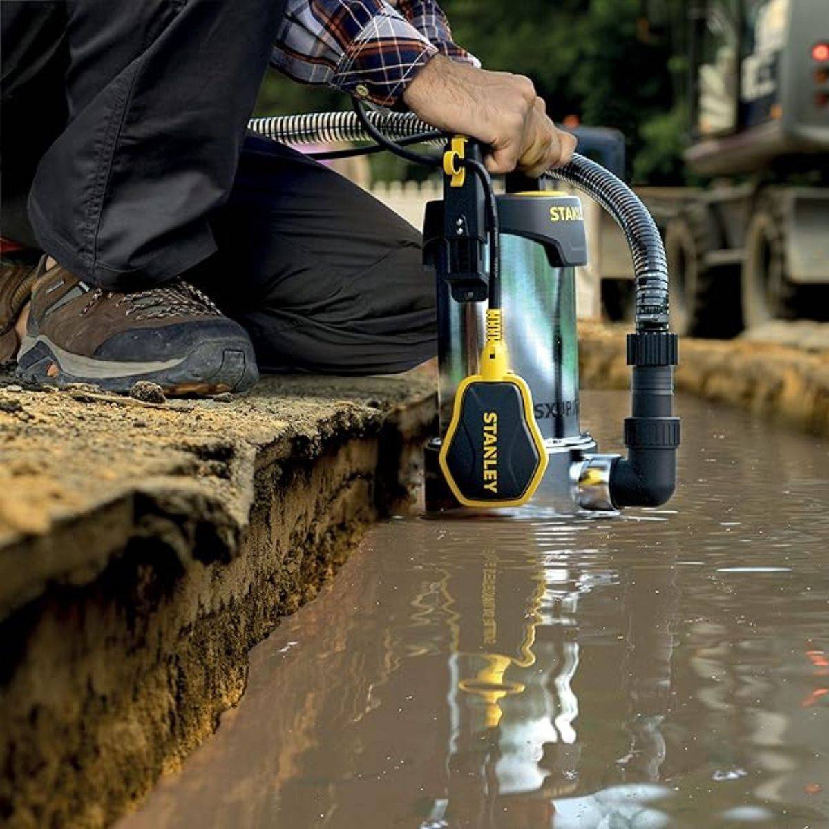 stanley - Stanley - Submersible Pump - Stainless Steel - Dirty Water - 1100 W - Image 3