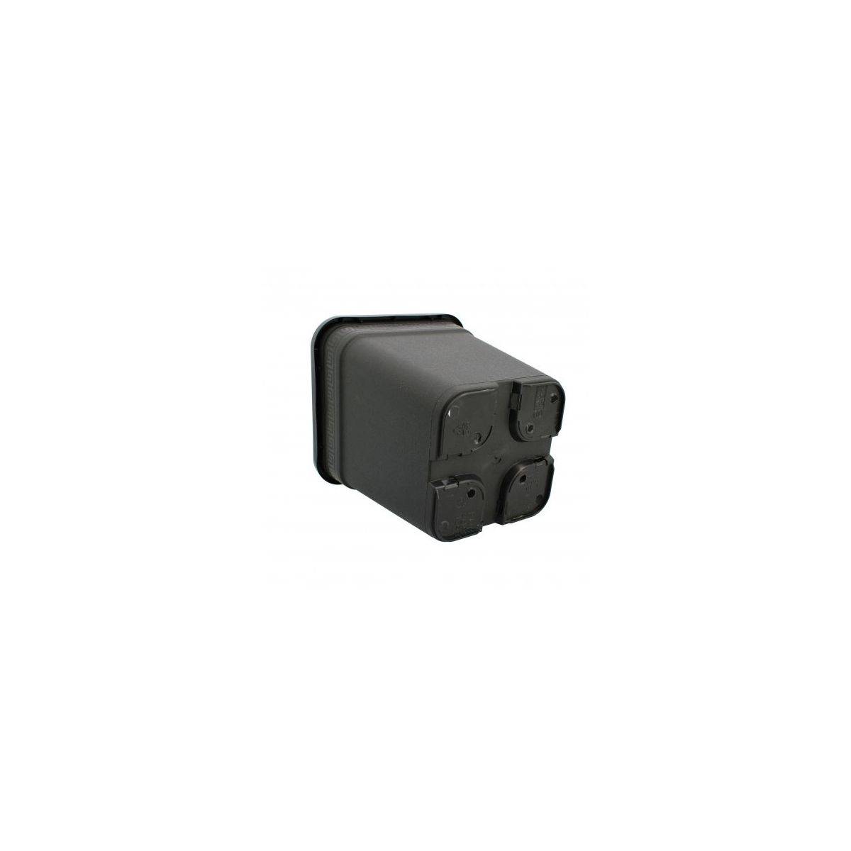 Lot de 20 POTS CARRES NOIRS 19 x 19 x 21 cm - 6 L - Image 2
