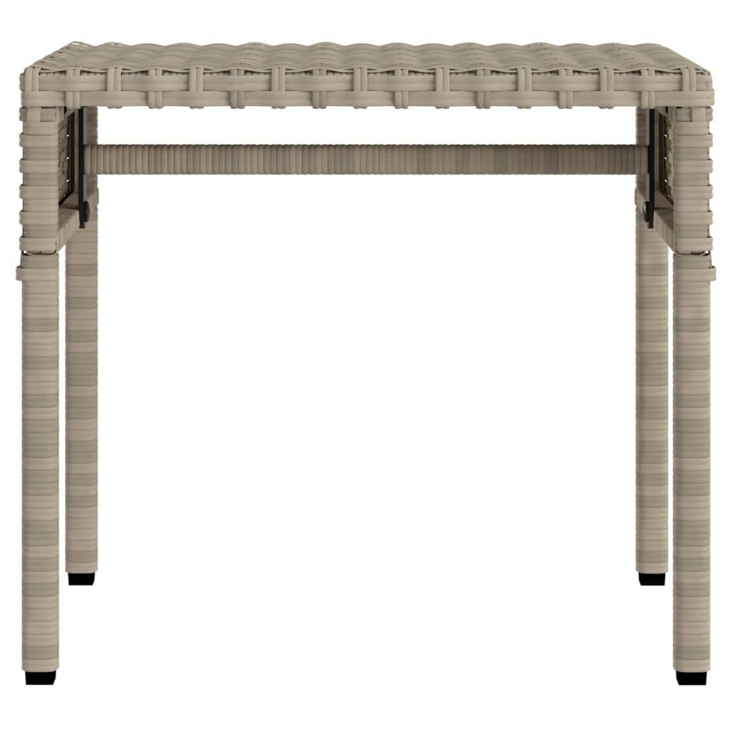 Bain de Soleil Rotin Synthétique Table et Toit Gris Clair – ComfortXL Outdoor Living - Image 4