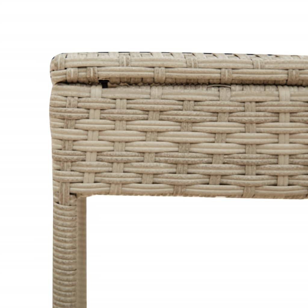 Bain de Soleil Rotin Synthétique Table et Toit Gris Clair – ComfortXL Outdoor Living - Image 10