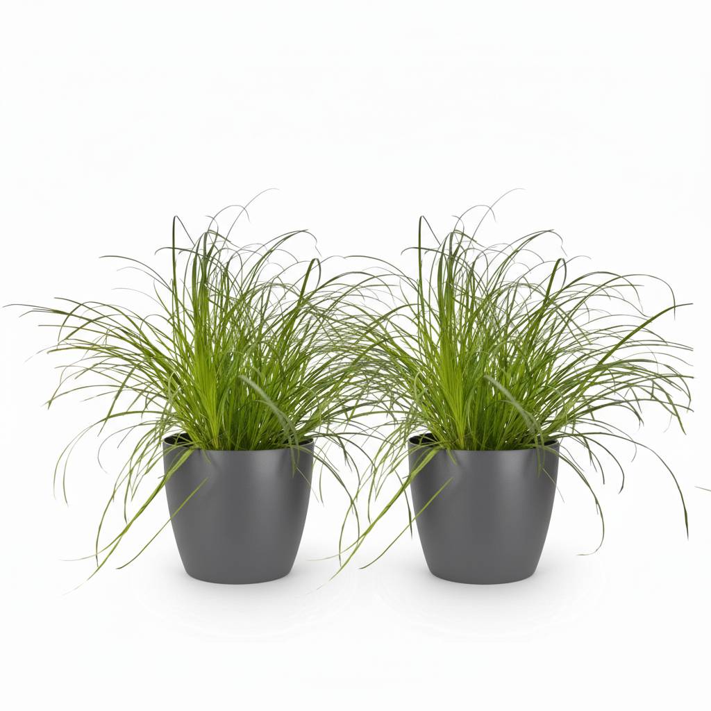 Cyperus alternifolius Zumula - Pet-friendly - Pot de 12cm - Hauteur 20cm - 2 plantes - Gris - Plantes d'intérieur - Image 2