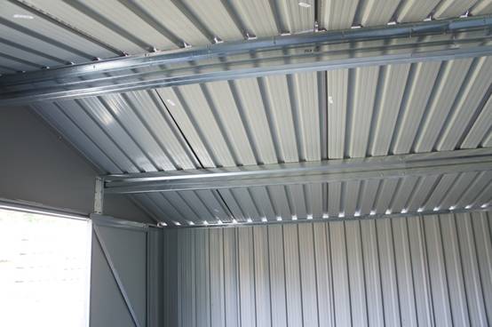 Châlet-Jardin - Garage métal - Aspect BOIS VIEILLI - 17,47 M²- GRIS Chalet & Jardin - Image 7