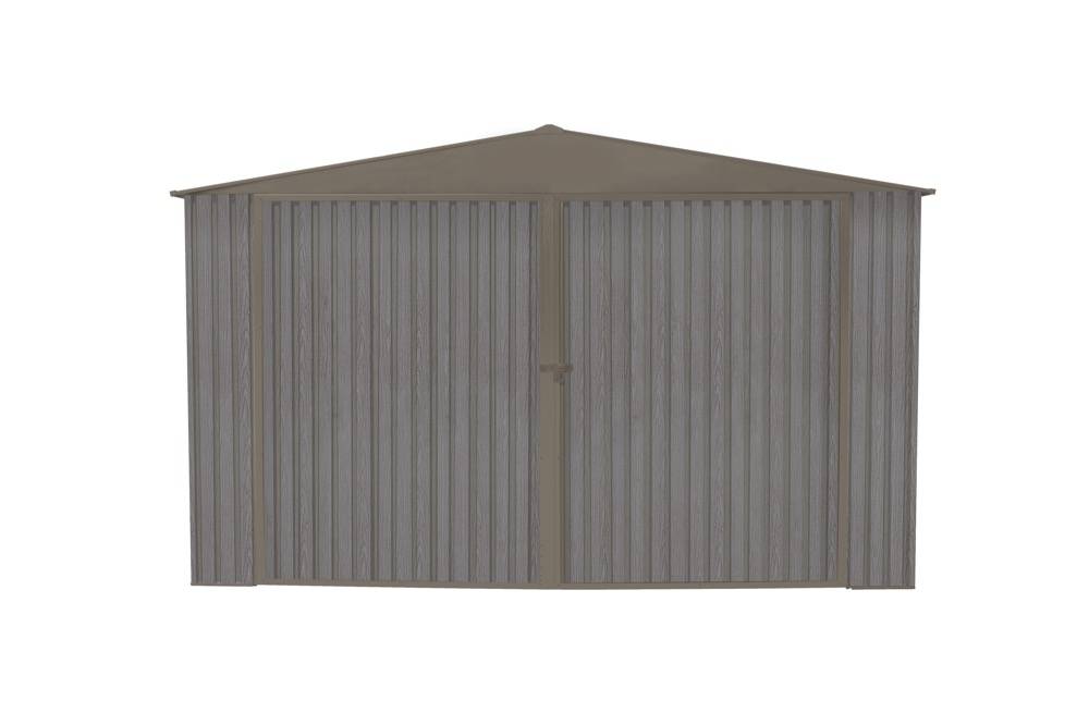 Châlet-Jardin - Garage métal - Aspect BOIS VIEILLI  - 17,47 M²- GRIS Chalet & Jardin - Image 2